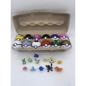 LOT of 12 Miniature Pokemon Toys Mini PVC Figures China PK RL 1” Tall Mixed
